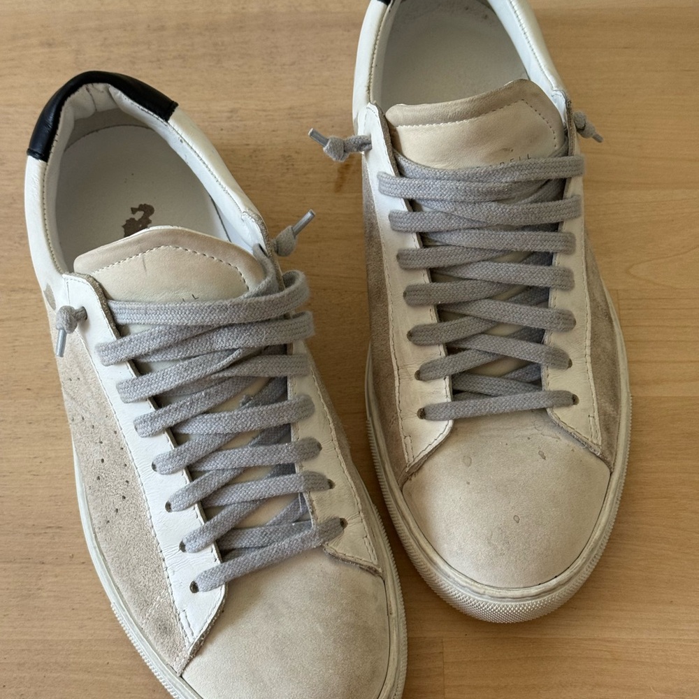 Oliver Cabell Low-Top Sneakers in Gray & White Sz 37